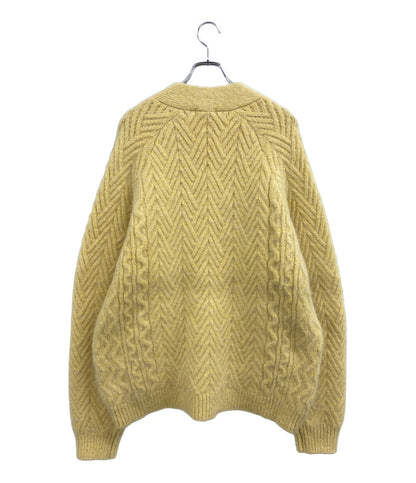 美品 minami anderson ミナミ アンダーソン カーディガン ライトイエロー 23#08-4030-0 レディース SIZE L