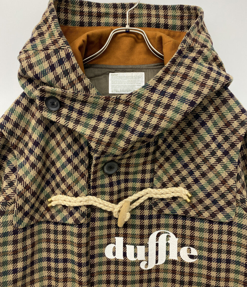 kolor ダッフルコート チェック 19WCM-CO4103 メンズ SIZE L カラー