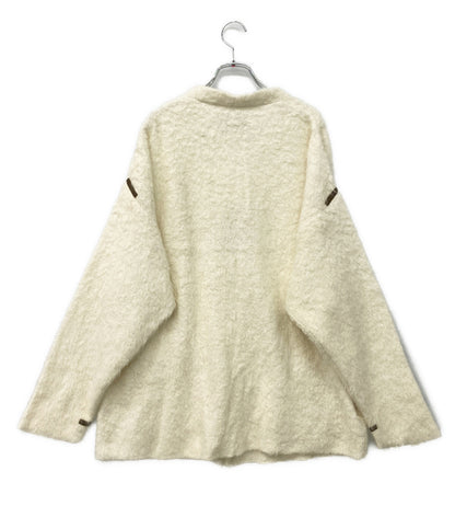 THE INOUE BROTHERS ザイノウエブラザーズ シャギーカーディガン オフホワイト レディース SIZE L