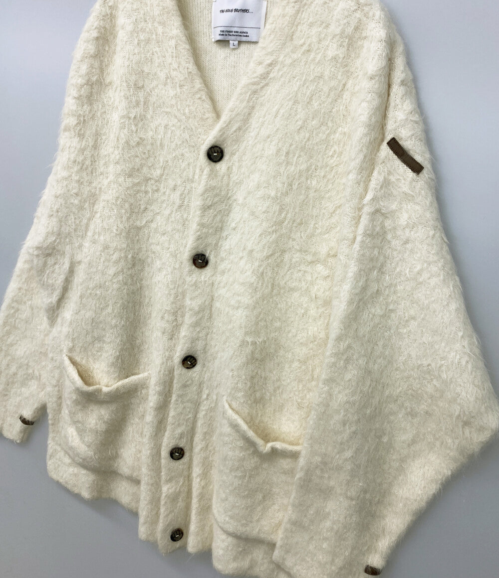THE INOUE BROTHERS ザイノウエブラザーズ シャギーカーディガン オフホワイト レディース SIZE L