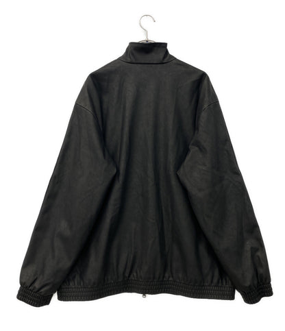 美品 adidas ジャケット jw7326 レザー風 ブラック レディース SIZE 3XL アディダス