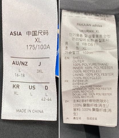 美品 adidas ジャケット jw7326 レザー風 ブラック レディース SIZE 3XL アディダス