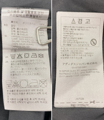 美品 adidas ジャケット jw7326 レザー風 ブラック レディース SIZE 3XL アディダス