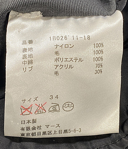 JOHN LAWRENCE SULLIVAN ジャケット ブラック リバーシブル 1B026 11-18 メンズ SIZE 34 ジョンローレンスサリバン