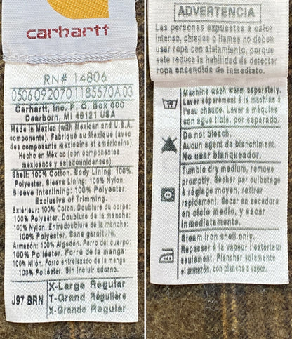 Carhartt デトロイトジャケット ブラウン メンズ SIZE XL カーハート