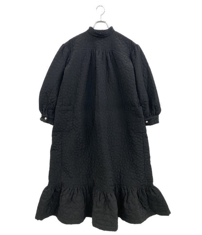 美品 naokitomizuka ナオキトミヅカ コート ブラック フラワー レディース SIZE -