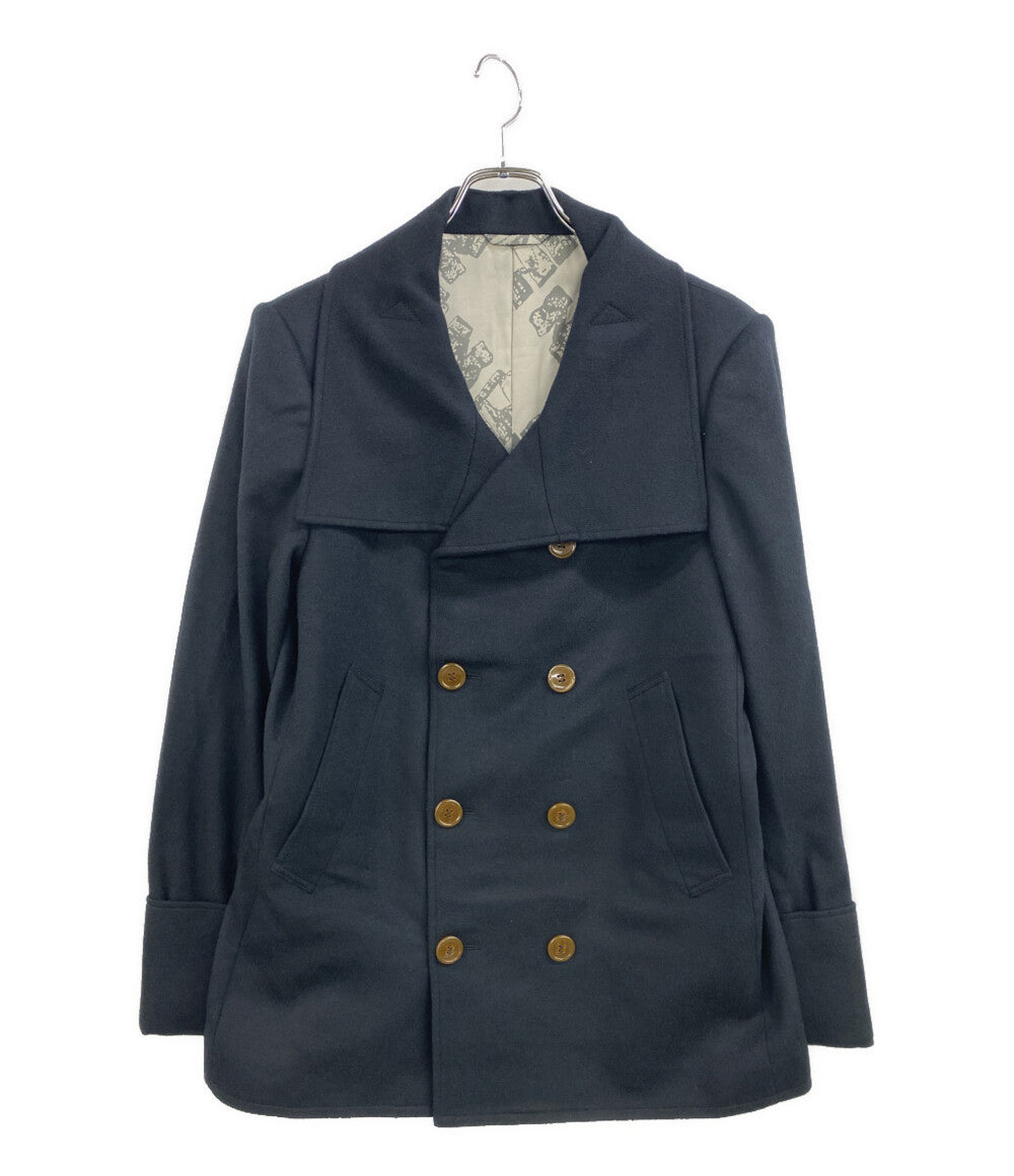 VIVIENNE WESTWOOD トレンチコート ブラック vm-wh-83815 メンズ SIZE 46 ヴィヴィアンウエストウッド