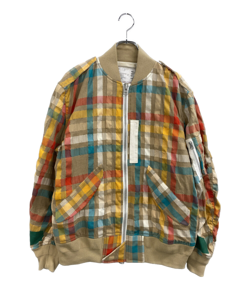 sacai ブルゾン チェック 18aw 18-01556M メンズ SIZE 2 サカイ