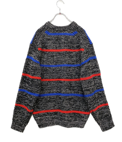 Supreme ニット supreme waffle small box sweater ボーダー レディース SIZE S シュプリーム