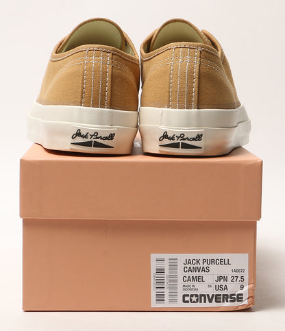 美品 CONVERSE ADDICT コンバースアディクト スニーカー JACK PURCELL CANVAS CAMEL メンズ SIZE 27.5cm