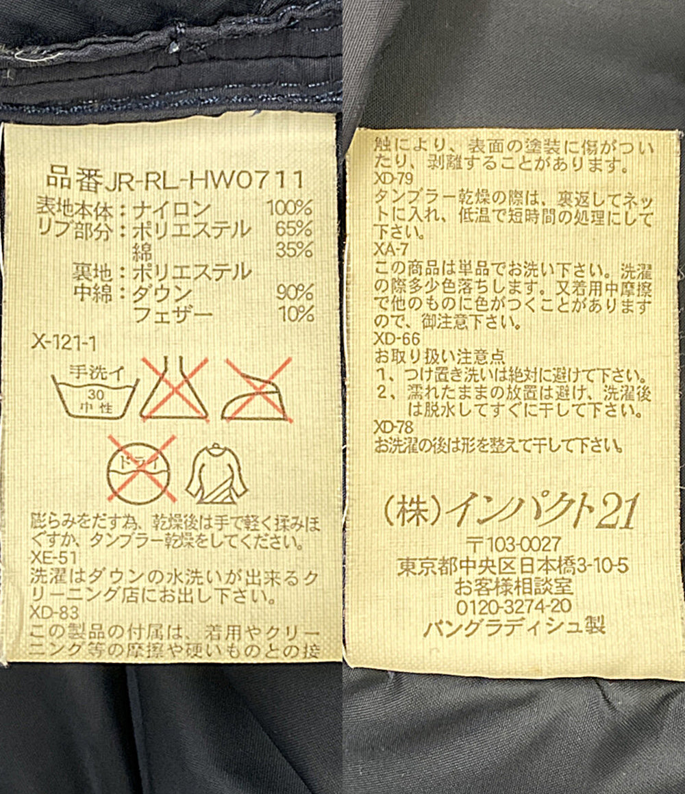 POLO RALPH LAUREN ダウンジャケット ネイビー キルティング JR-RL-HW0711 メンズ SIZE LL ポロ・ラルフローレン