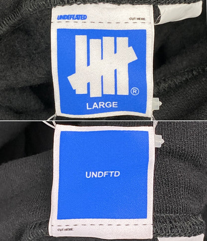 美品 UNDEFEATED パーカー HOODY 203077009007 BLK メンズ SIZE L アンディフィーテッド