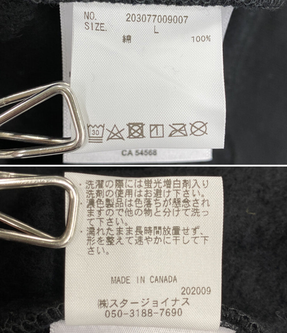 美品 UNDEFEATED パーカー HOODY 203077009007 BLK メンズ SIZE L アンディフィーテッド