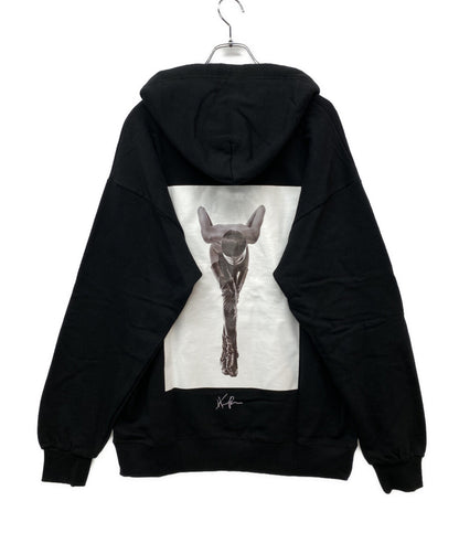 美品 MONKEY TIME パーカー HERB RITTS PHOTOPRINT HOODY BLK メンズ SIZE L モンキータイム