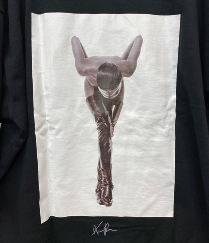 美品 MONKEY TIME パーカー HERB RITTS PHOTOPRINT HOODY BLK メンズ SIZE L モンキータイム