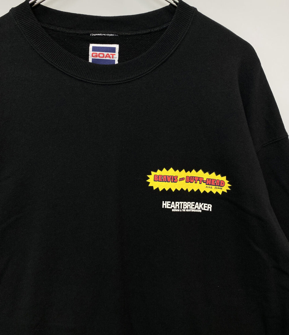 BEDWIN & THE HEARTBREAKERS スウェット GOAT BEAVIS AND BUTT-HEAD BLK メンズ SIZE - ベドウィンアンドザハートブレイカーズ