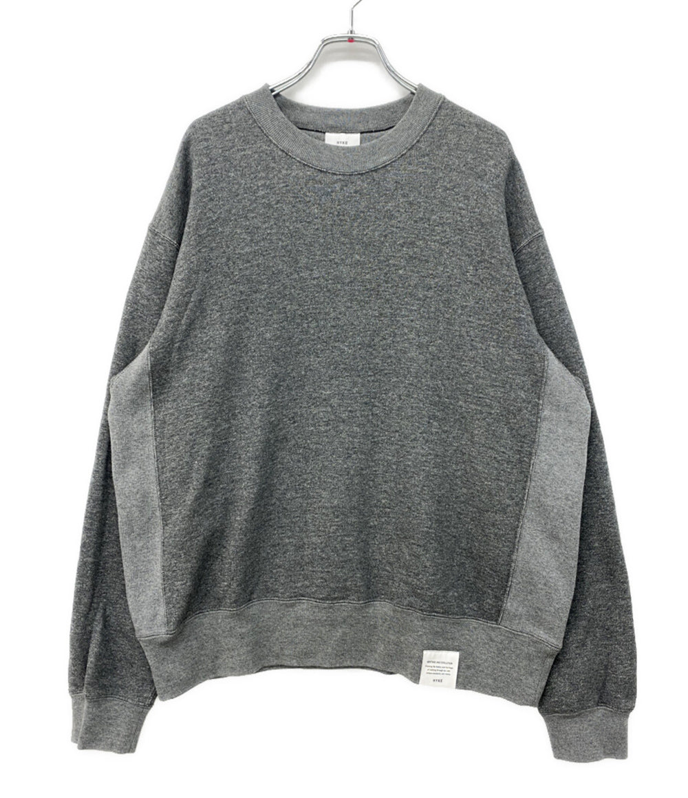 HYKE スウェット SWEAT SHIRT CHARCOAL レディース SIZE XL ハイク