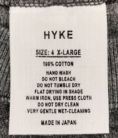 HYKE スウェット SWEAT SHIRT CHARCOAL レディース SIZE XL ハイク