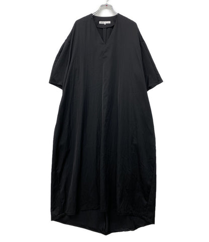08 sircus 半袖ワンピース レーヨン S23AW-DR05 BLACK レディース SIZE 1 ゼロエイトサーカス