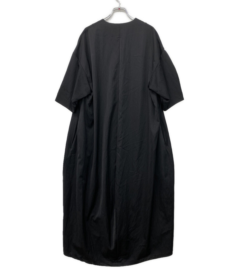 08 sircus 半袖ワンピース レーヨン S23AW-DR05 BLACK レディース SIZE 1 ゼロエイトサーカス