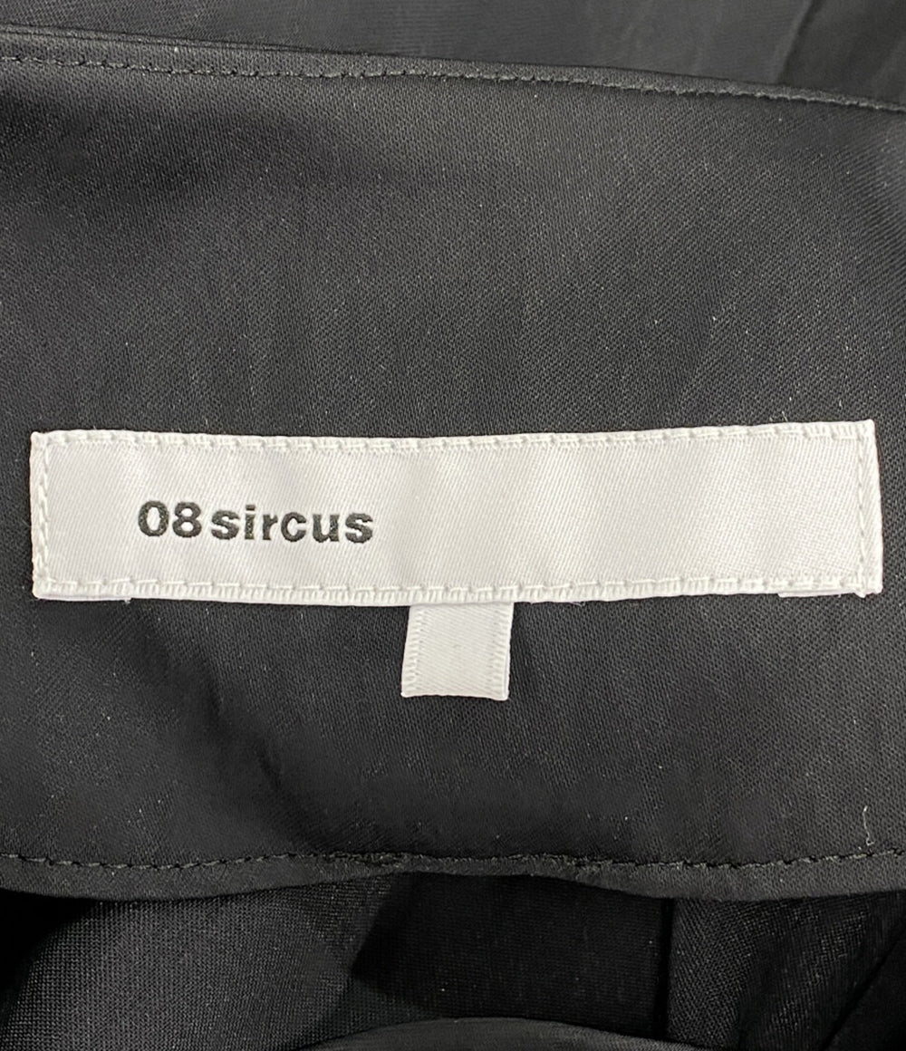 08 sircus 半袖ワンピース レーヨン S23AW-DR05 BLACK レディース SIZE 1 ゼロエイトサーカス