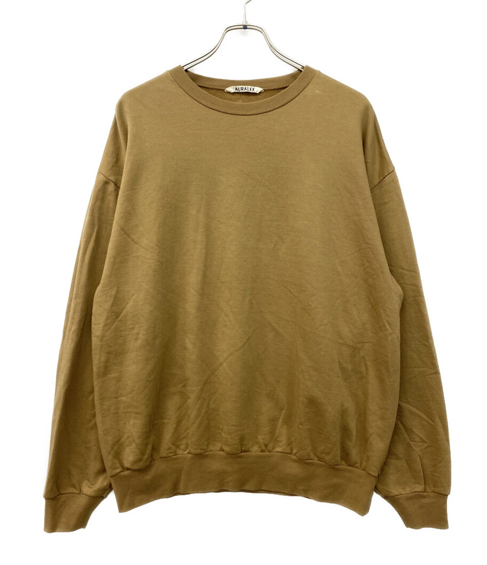 AURALEE スウェット ELASTIC HIGH GAUGE SWEAT PO BROWN メンズ SIZE 3 オーラリー