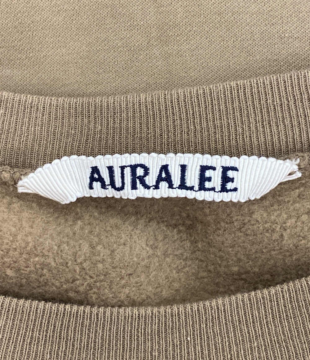 AURALEE スウェット ELASTIC HIGH GAUGE SWEAT PO BROWN メンズ SIZE 3 オーラリー