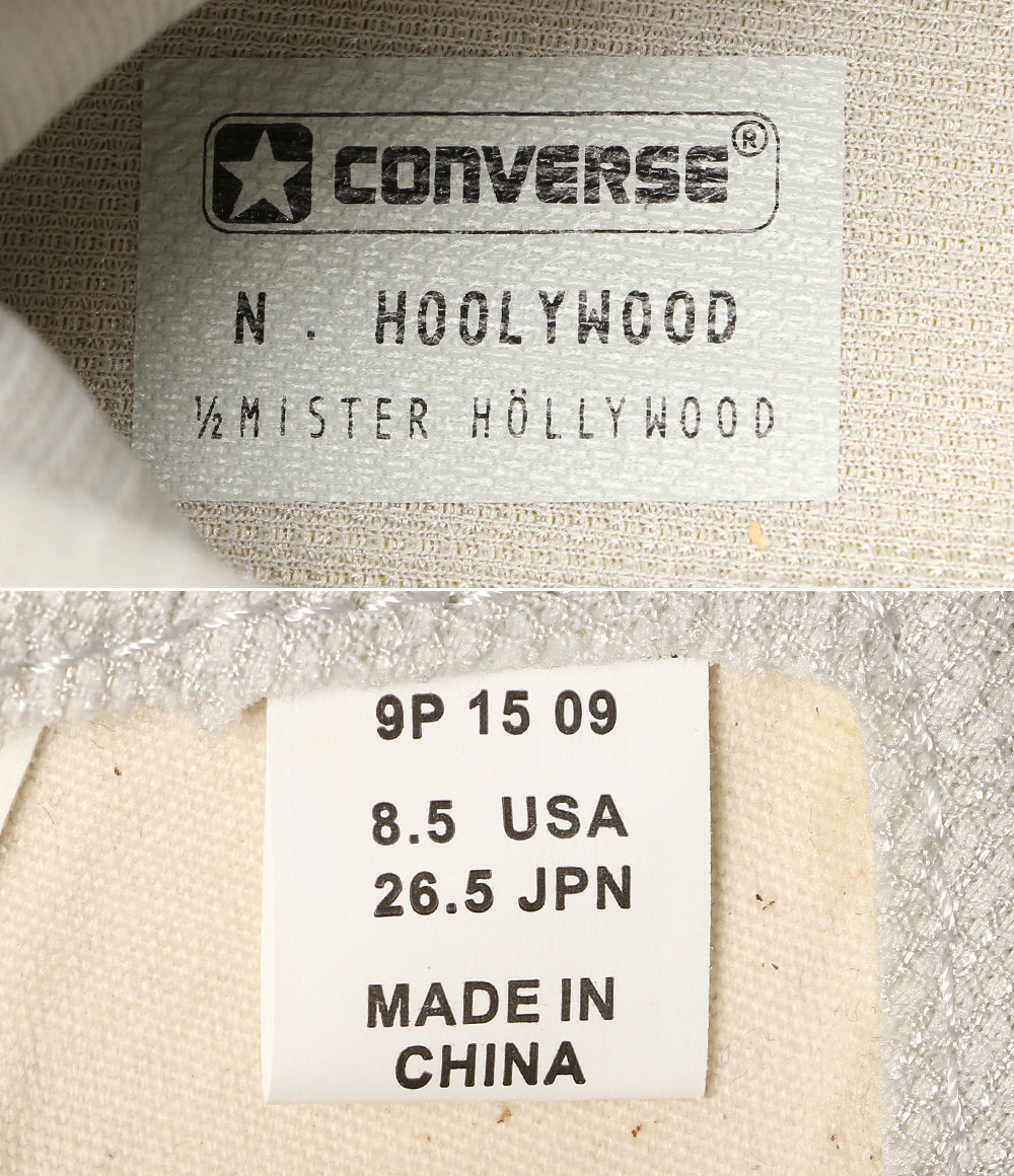 美品 CONVERSE × N.HOOLYWOOD エヌハリウッド スニーカー WEAPON HI NH WHITE メンズ SIZE 26.5cm コンバース