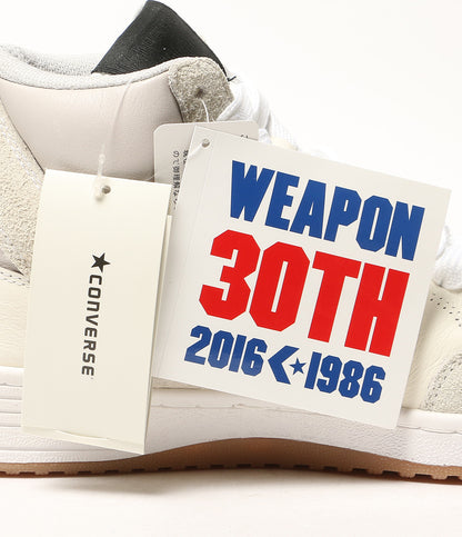 美品 CONVERSE × N.HOOLYWOOD エヌハリウッド スニーカー WEAPON HI NH WHITE メンズ SIZE 26.5cm コンバース