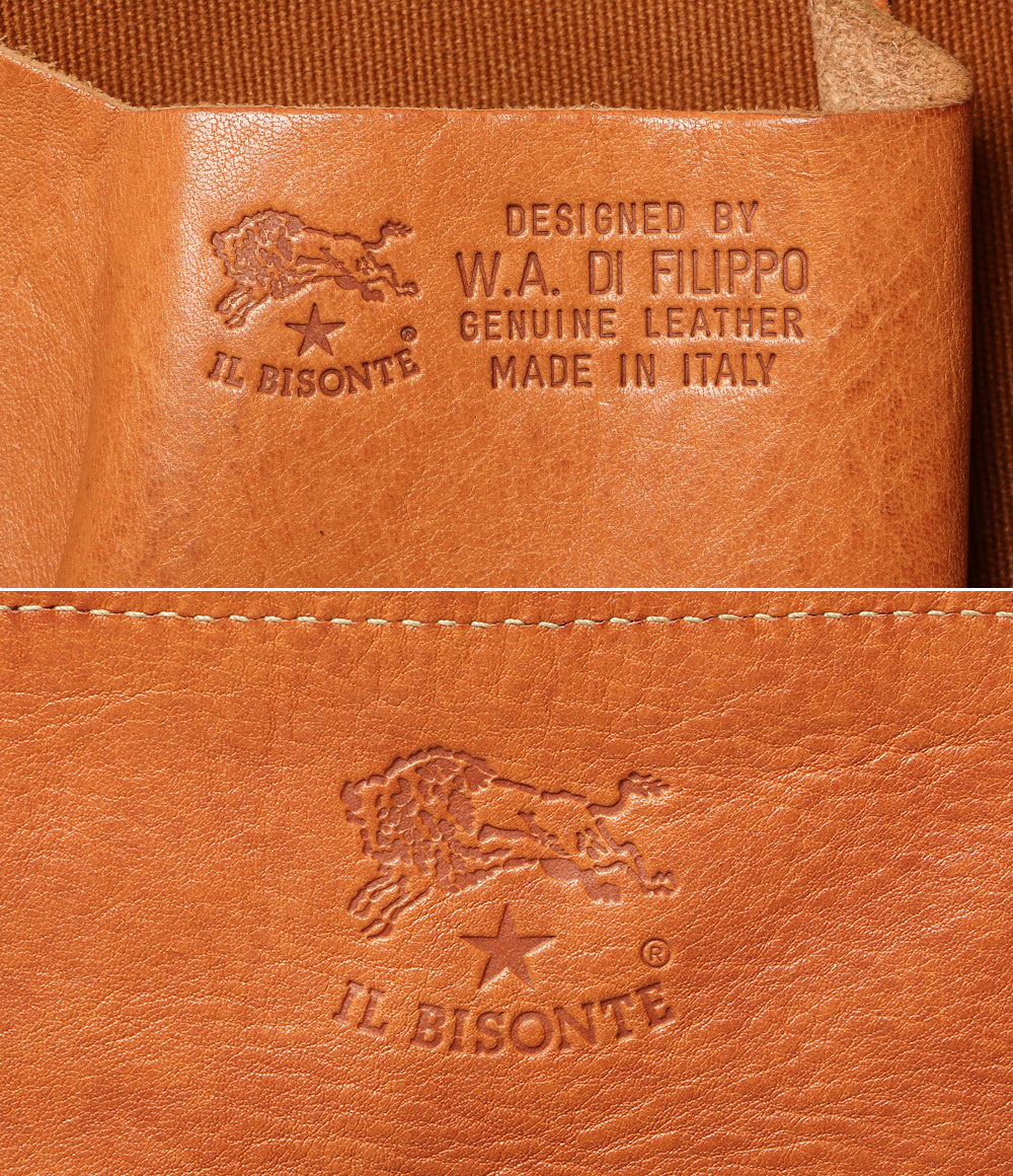 IL BISONTE トートバッグ レザー イタリア製 キャメル レディース イルビゾンテ