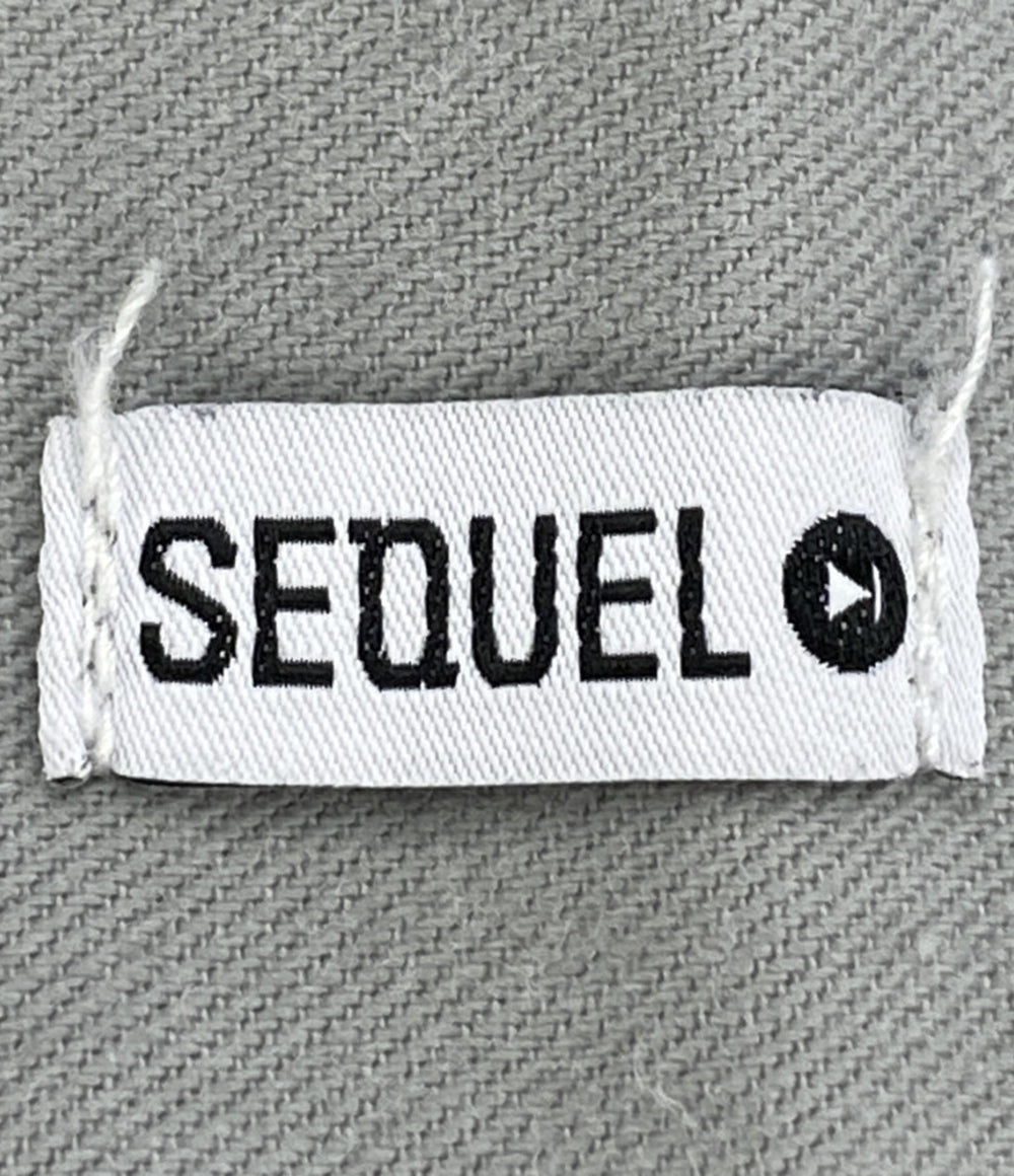 SEQUEL シークエル パンツ TYPE-F グレー ストライプ メンズ SIZE M