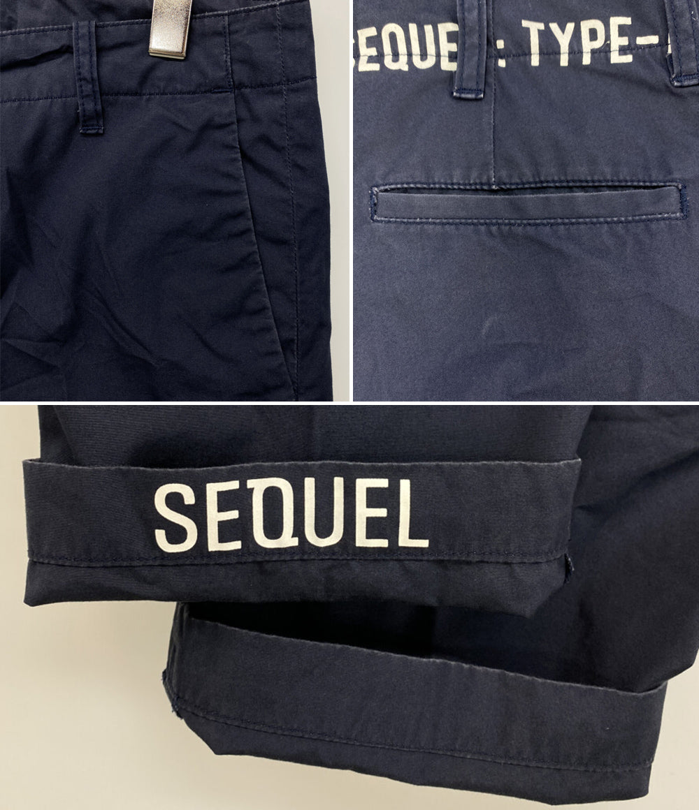 SEQUEL シークエル パンツ TYPE-F ネイビー メンズ SIZE M