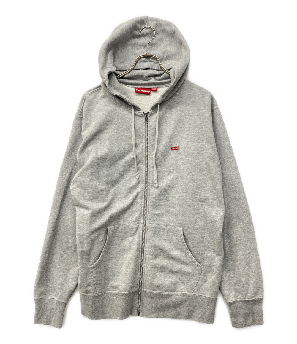 Supreme スウェットパーカー SMALL BOX ZIP UP HOODED GREY 25AW メンズ SIZE L シュプリーム