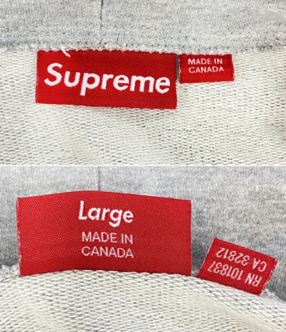 Supreme スウェットパーカー SMALL BOX ZIP UP HOODED GREY 25AW メンズ SIZE L シュプリーム
