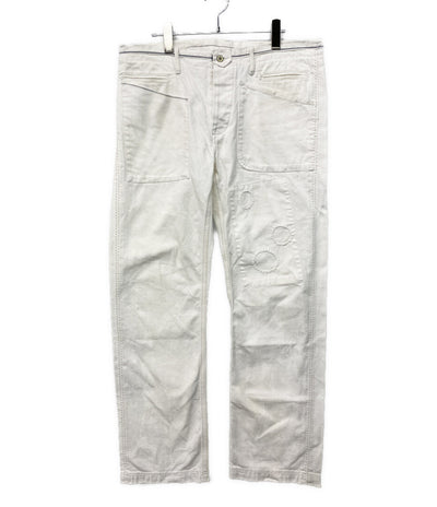 POLO RALPH LAUREN パンツ MARINE PANT ダメージ加工 WHITE シンチバック メンズ SIZE 34/32 ポロ・ラルフローレン