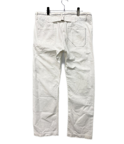 POLO RALPH LAUREN パンツ MARINE PANT ダメージ加工 WHITE シンチバック メンズ SIZE 34/32 ポロ・ラルフローレン