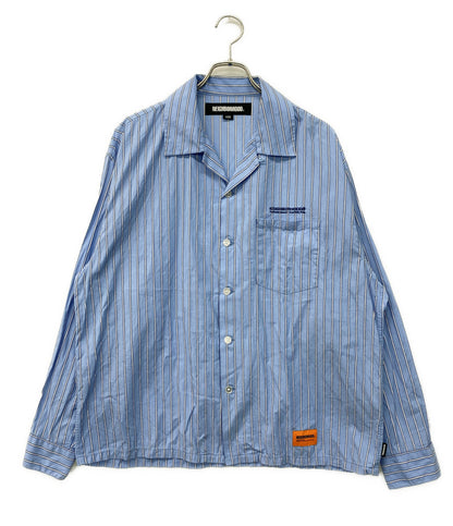 NEIGHBORHOOD 長袖シャツ STRIPE WORK SHIRT LS 242TSNH-SHM02 メンズ SIZE L ネイバーフッド
