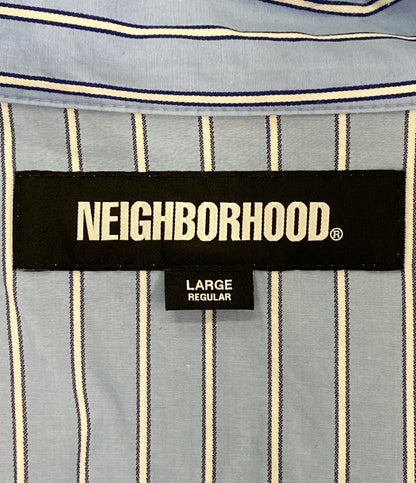 NEIGHBORHOOD 長袖シャツ STRIPE WORK SHIRT LS 242TSNH-SHM02 メンズ SIZE L ネイバーフッド