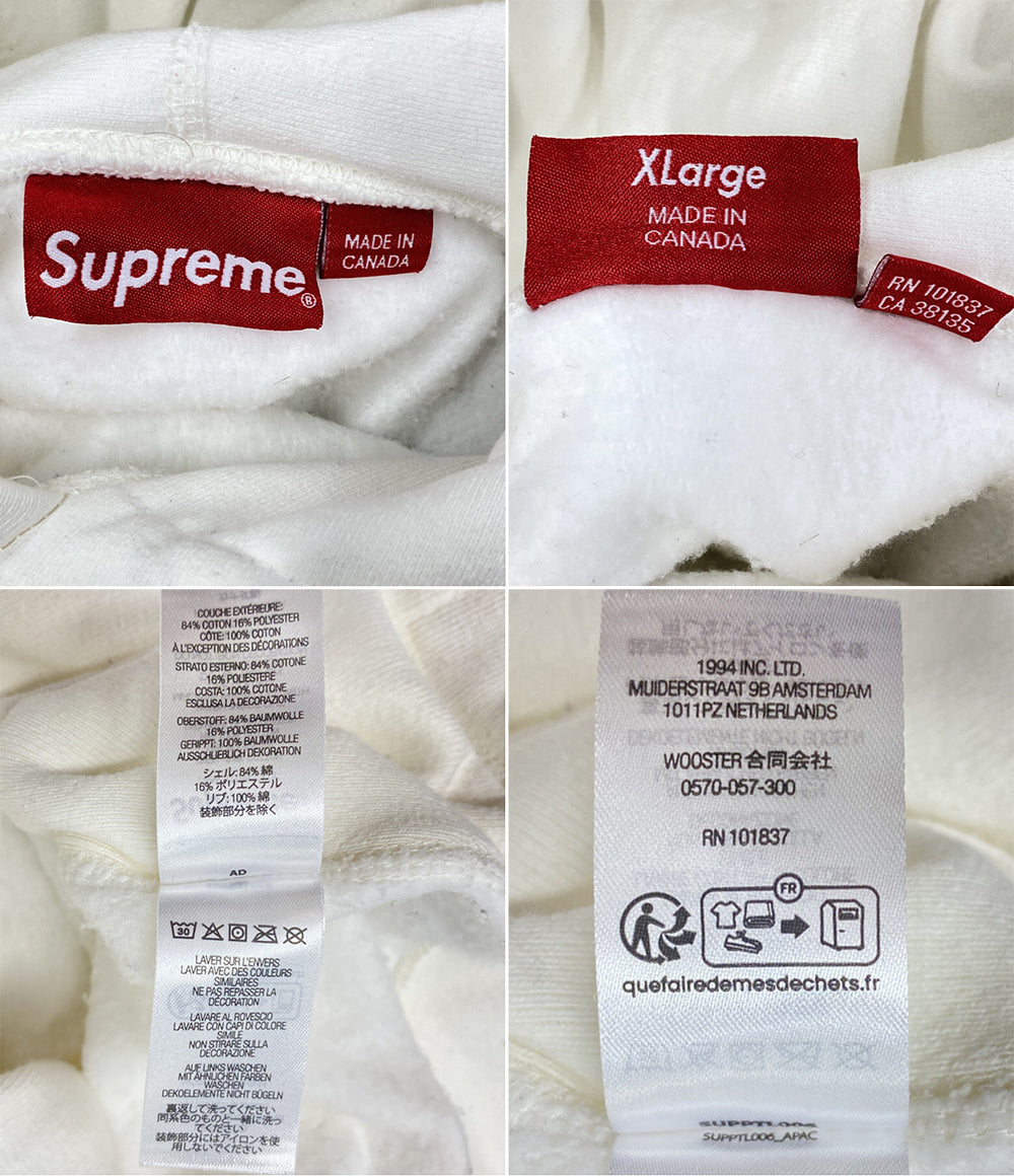 Supreme スウェットパーカー BOX LOGO HOODIE WHITE 23AW メンズ SIZE XL シュプリーム