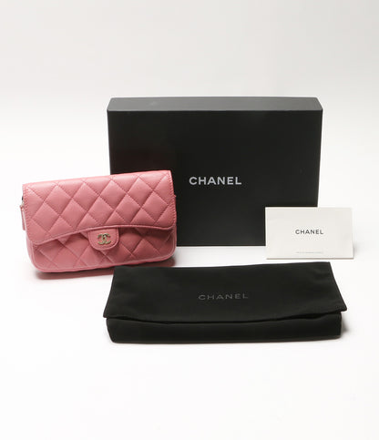 シャネル 美品 ショルダーバッグ チェーンウォレット マトラッセ キャビアスキン      レディース   CHANEL