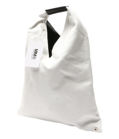 美品 MM6 ハンドバッグ ジャパニーズ トライアングル ホワイト レディース エムエムシックス