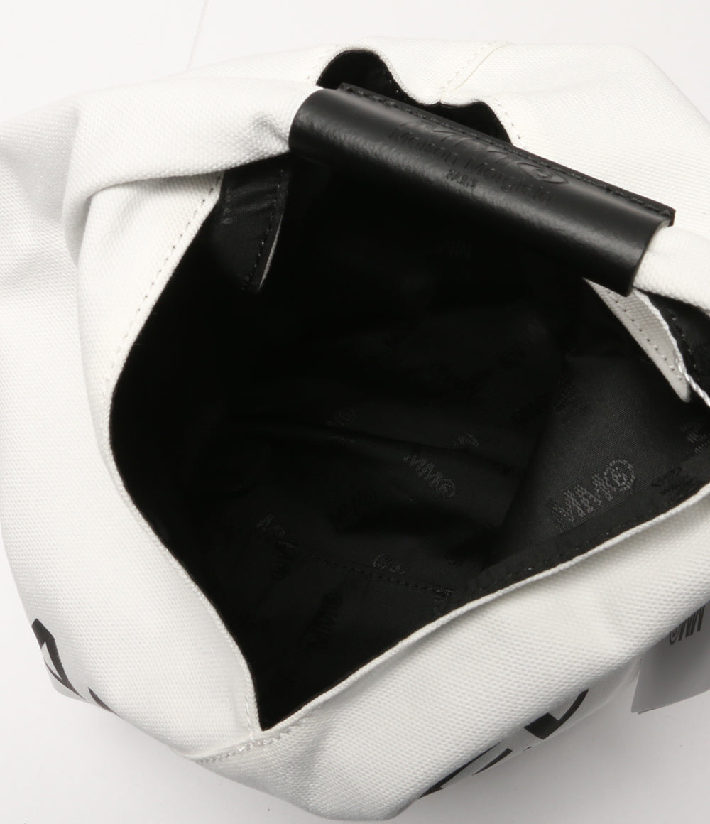 美品 MM6 ハンドバッグ ジャパニーズ トライアングル ホワイト レディース エムエムシックス