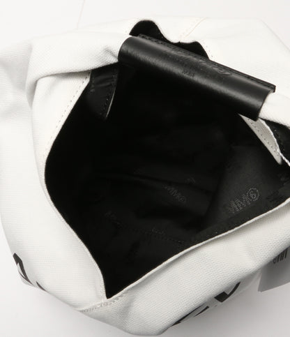 美品 MM6 ハンドバッグ ジャパニーズ トライアングル ホワイト レディース エムエムシックス