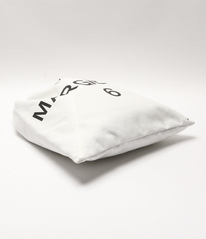 美品 MM6 ハンドバッグ ジャパニーズ トライアングル ホワイト レディース エムエムシックス