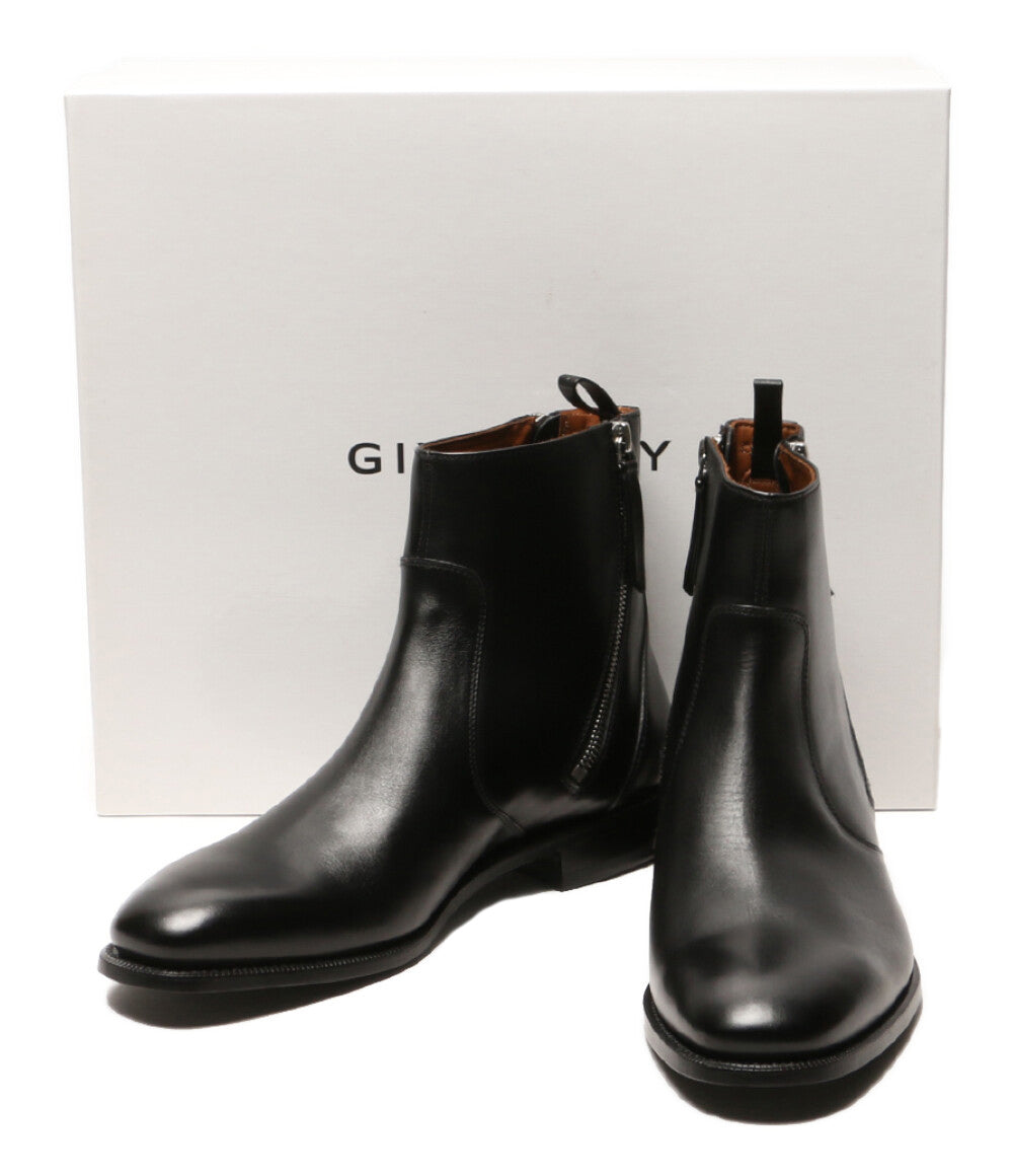 美品 GIVENCHY ブーツ BM08301 CALF ZIP ブラック レザー ショート メンズ SIZE 41 ジバンシィ