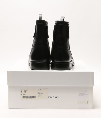 美品 GIVENCHY ブーツ BM08301 CALF ZIP ブラック レザー ショート メンズ SIZE 41 ジバンシィ