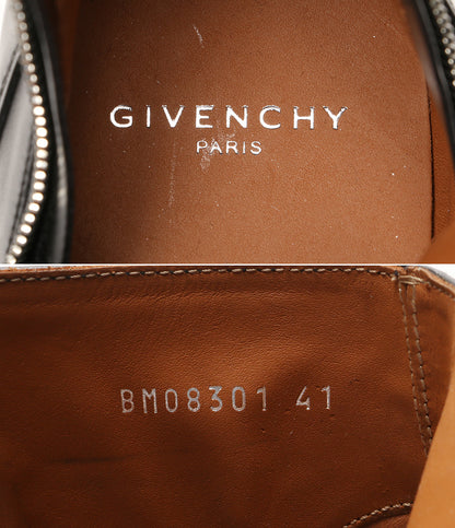 美品 GIVENCHY ブーツ BM08301 CALF ZIP ブラック レザー ショート メンズ SIZE 41 ジバンシィ