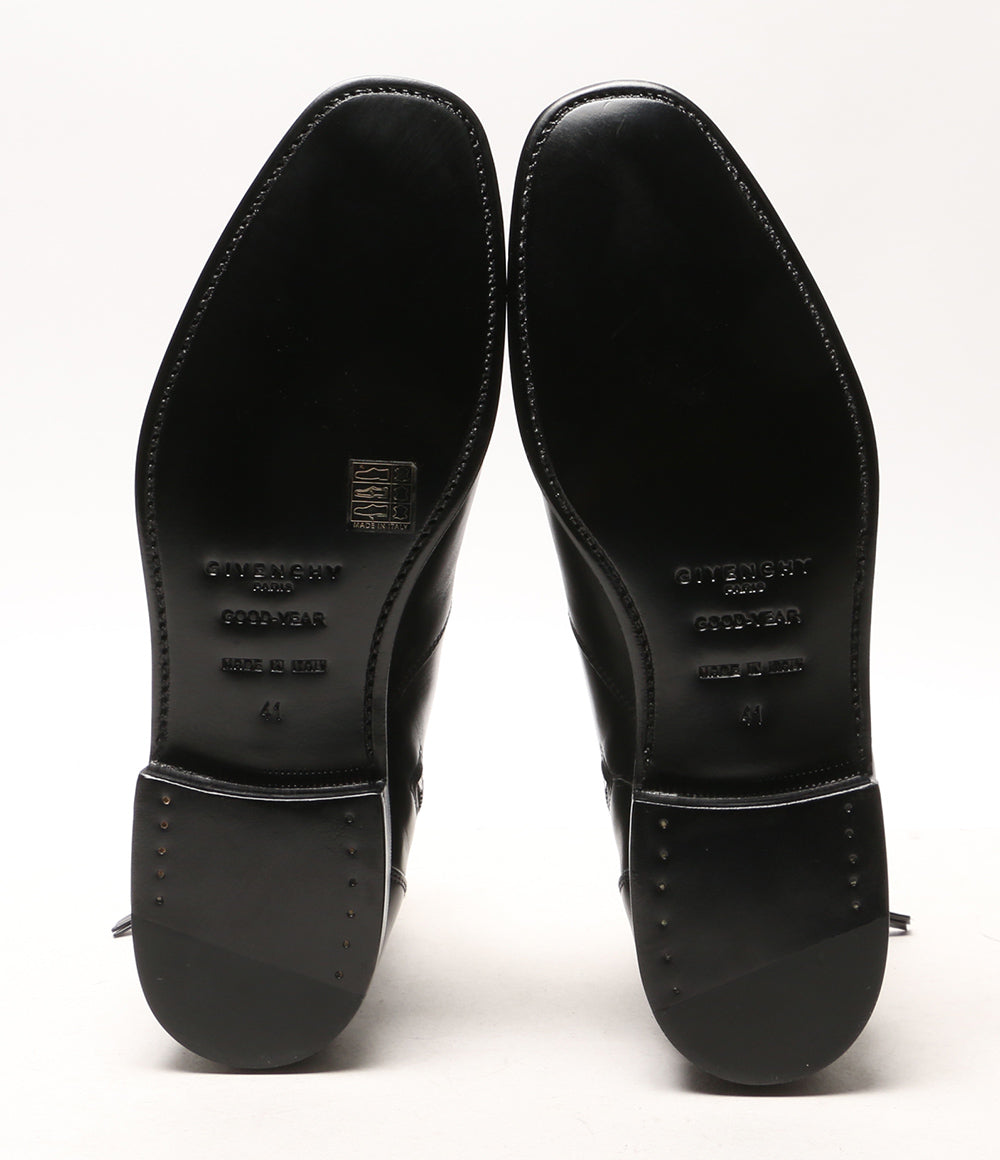 美品 GIVENCHY ブーツ BM08301 CALF ZIP ブラック レザー ショート メンズ SIZE 41 ジバンシィ