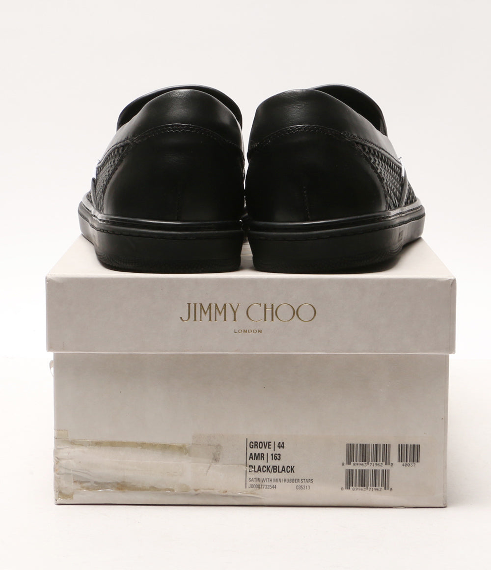 美品 JIMMY CHOO GROVE ラバースタースリッポン メンズ SIZE 44 ジミーチュウ