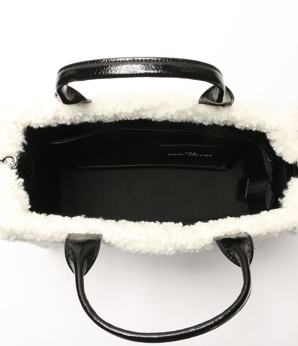 美品 MARC JACOBS トートバッグ クリンクルレザー ストラップ付 レディース マークジェイコブス